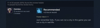Illustration for article titled Cities: Skylines, As Told By Steam Reviews